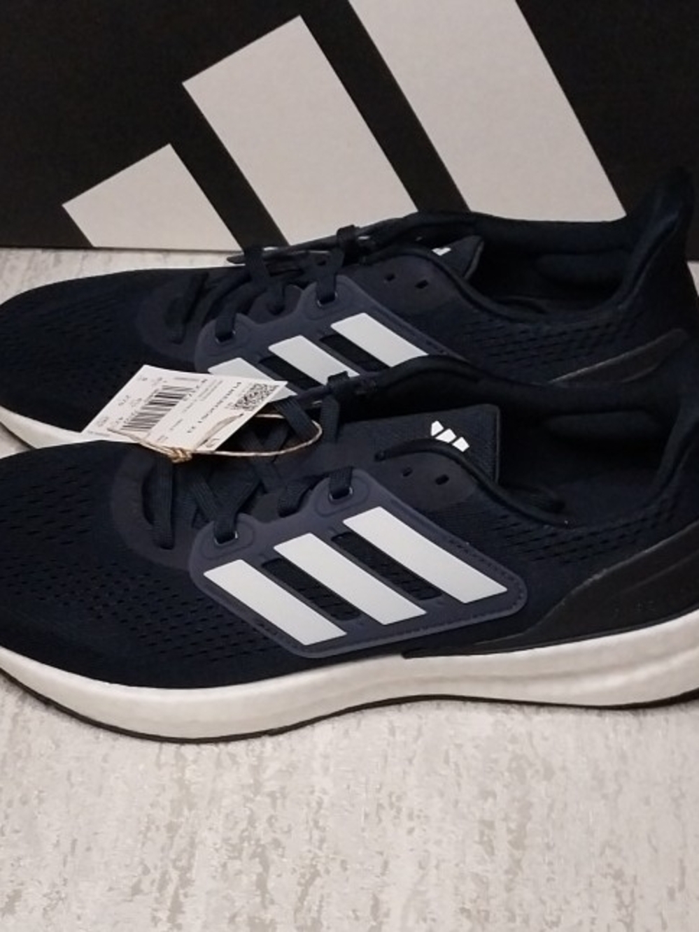 adidas Pureboost Navy and White Men's Running Shoes Sz 9